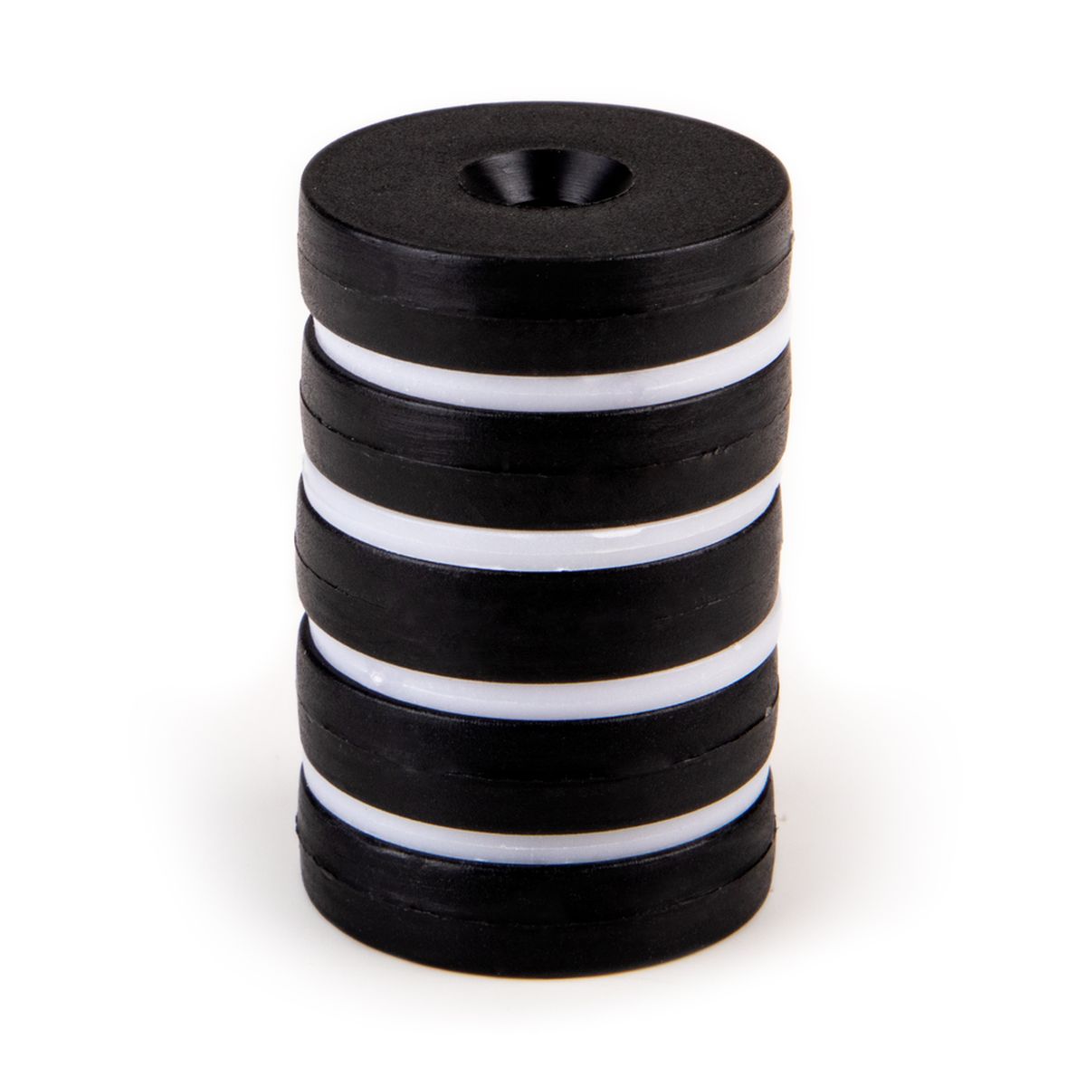 Plastic Coated Neodymium Ring Magnet – 16.5mm (OD) x D4.5/D8.5mm (ID) x 6mm (H) | Countersunk North