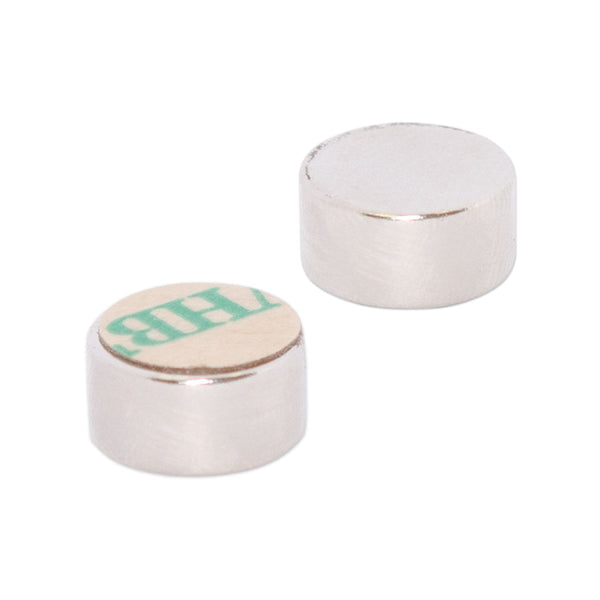 Self Adhesive Neodymium Disc Magnet - 10mm x 5mm N38 | 3M VHB Adhesive