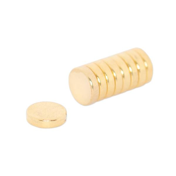 Neodymium Disc - 4.75mm x 1.5mm | Gold Coating