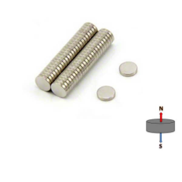 Neodymium Disc Magnet 4mm x 1.5mm N45