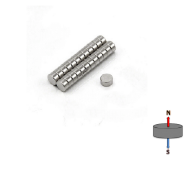 Neodymium Disc Magnet 6.35mm x 3.175mm N45