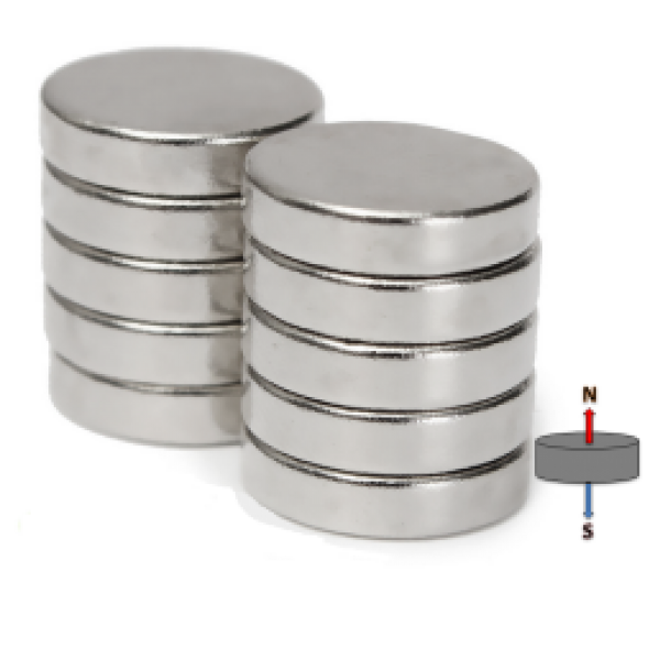 Neodymium Disc Magnet 12.7mm x 3.175mm N52
