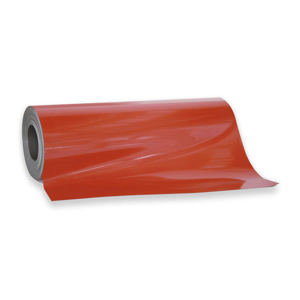Magnetic Sheeting in Red - available by the metre at AMF Magnetics