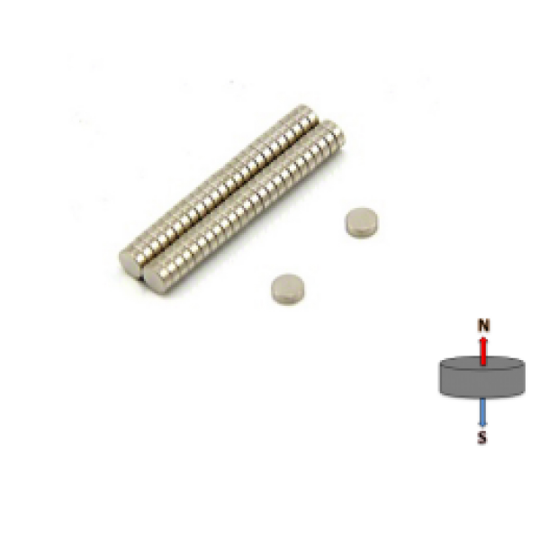 Neodymium Disc Magnet 5mm x 2.5mm N45