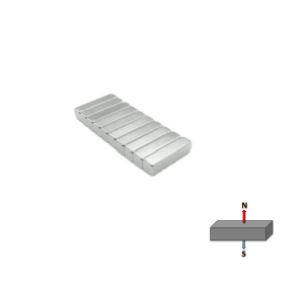 Neodymium Block Magnet 15x5x5mm N45
