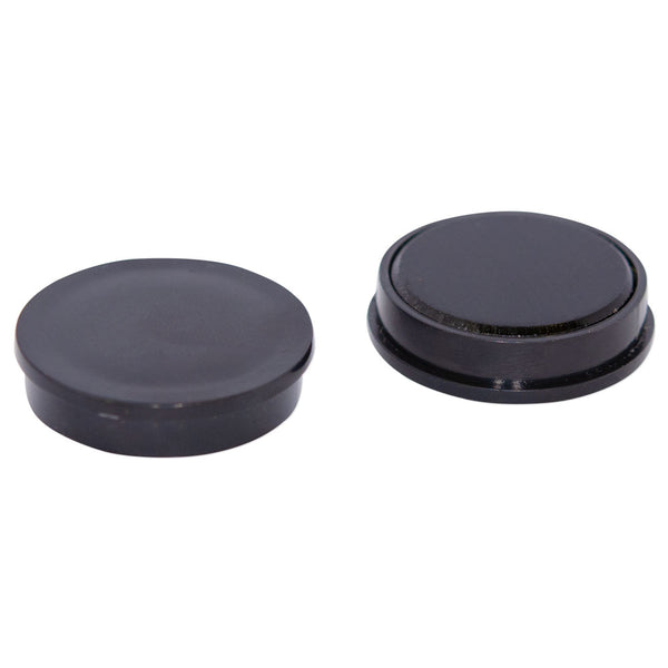 Ferrite Whiteboard Button Magnet 30mm x 7mm - Black