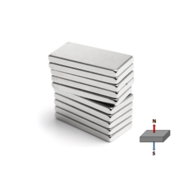 Neodymium Block Magnet 20x10x3mm N48
