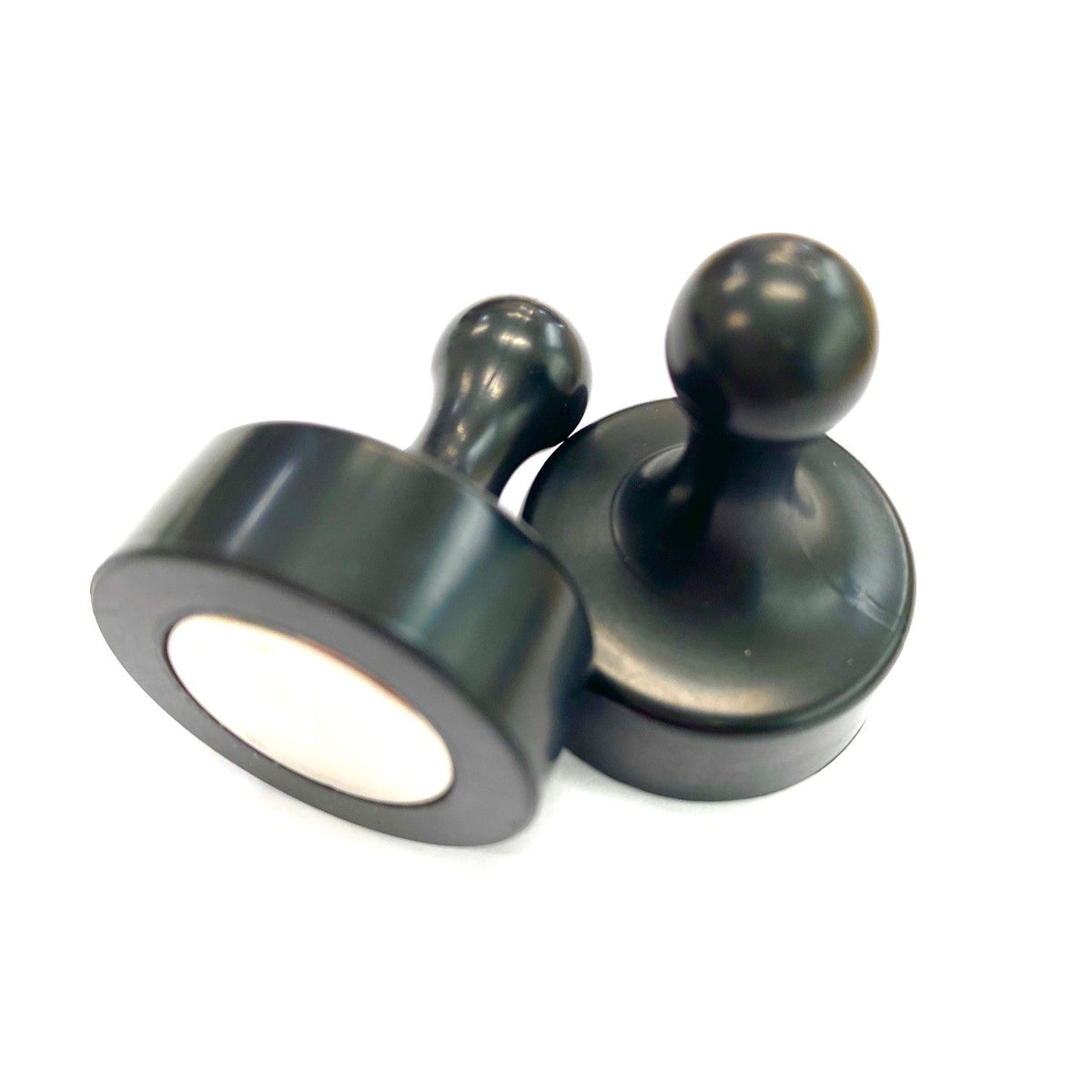 Black Pin Whiteboard Magnets - 29mm diameter x 38mm | 4 PACK