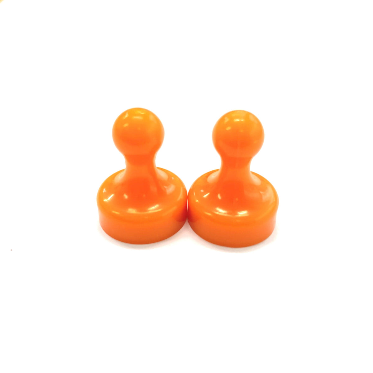 Orange Pin Whiteboard Magnets - 19mm diameter x 25mm | 6 PACK