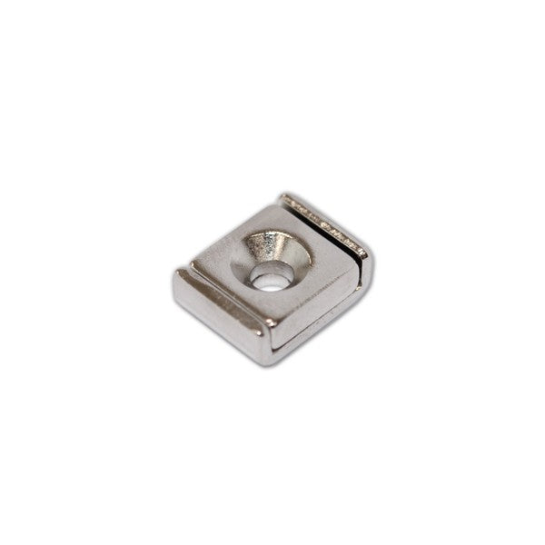 Neodymium Rectangular Pot - Countersunk 10mm x 13.5mm