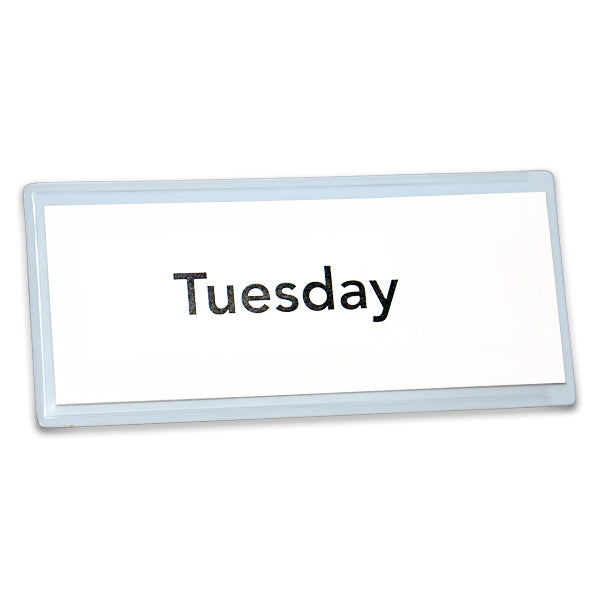 Magnetic Card and Label Holder | White