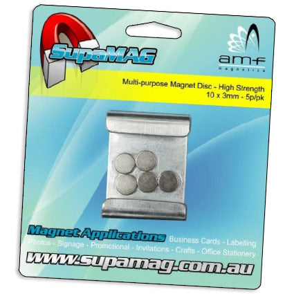 Magnetic Disc High Strength SupaMag 10mm x 3mm