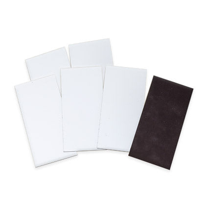 Magnetic Sheet Gloss White - 203mm x 127mm x 0.5mm | 6 per pack – Magnet UK