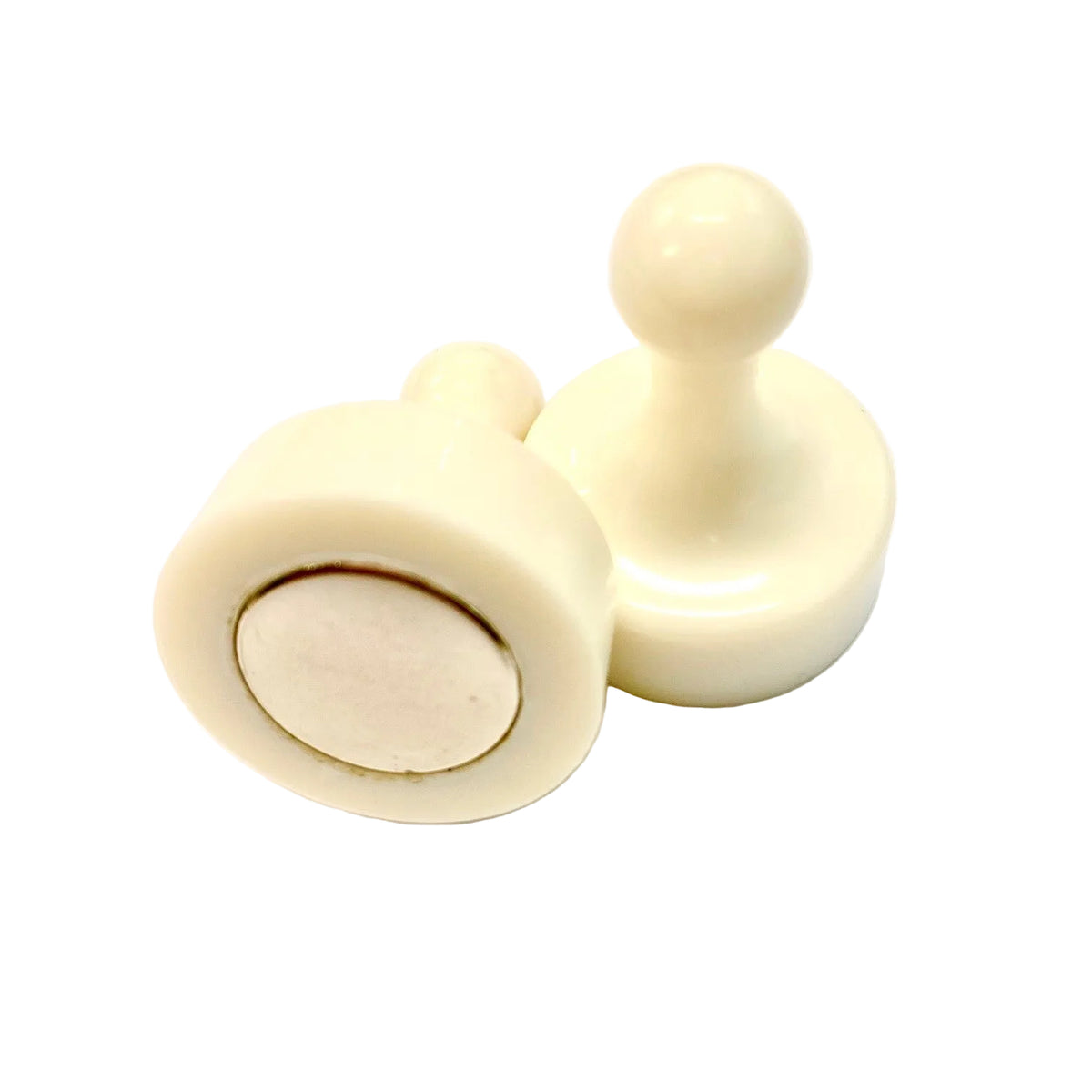 White Pin Whiteboard Magnets - 29mm diameter x 38mm | 4 PACK